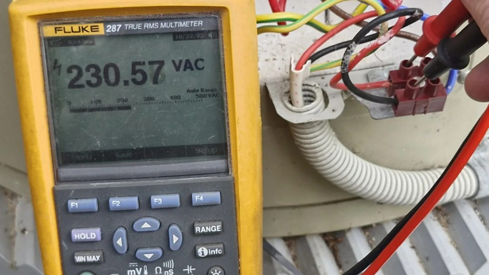 Voltage testing during electrical fault diagnosis by Climatec Solutions NQ
