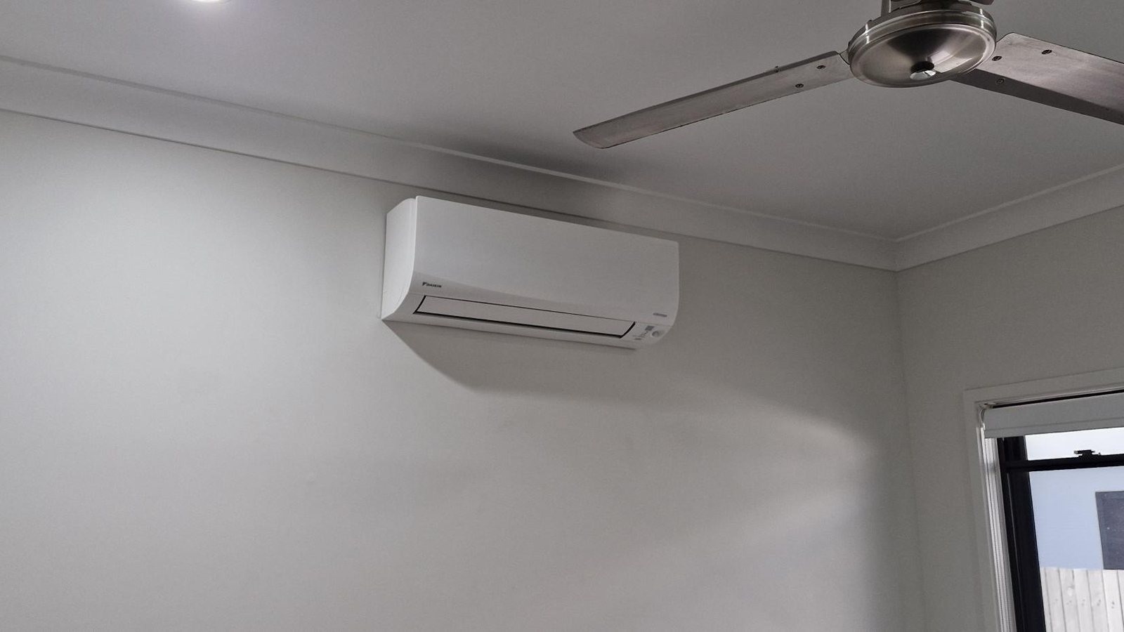 Residential bedroom split system air conditioner installed by Climatec Solutions NQ